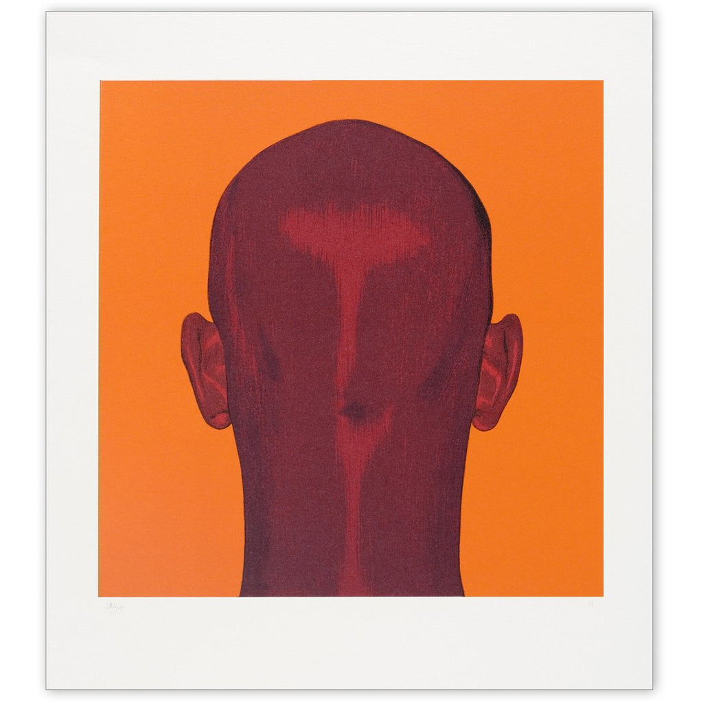 Salomón Huerta: Untitled (Back of Head on Orange 2002 – LACMA Store