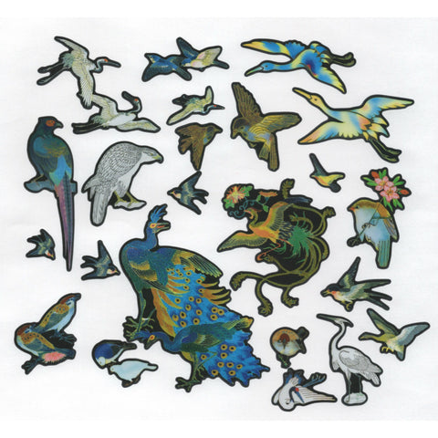 Cloisonné Sticker Collection Set: Birds, Butterflies and Flowers