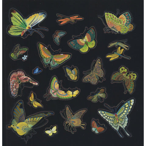 Cloisonné Butterflies Sticker Collection