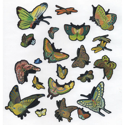 Cloisonné Butterflies Sticker Collection