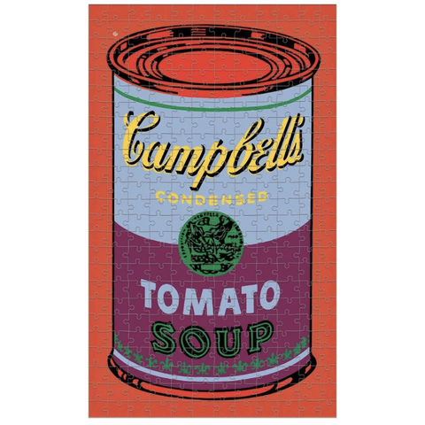 Andy Warhol 'Tomato Soup' Soup Can 300 Piece Puzzle in Red