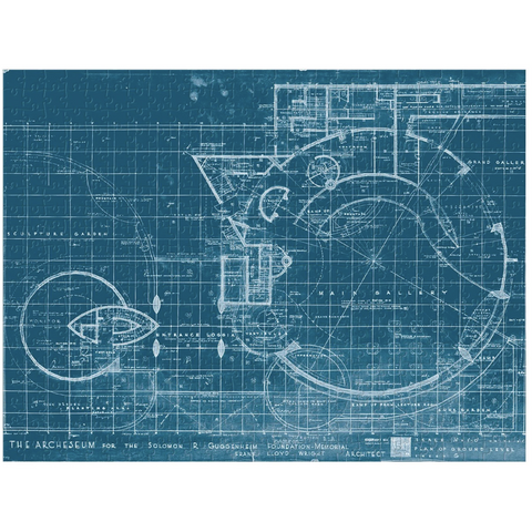 SALE: Frank Lloyd Wright Guggenheim Double Sided 500 Piece Puzzle