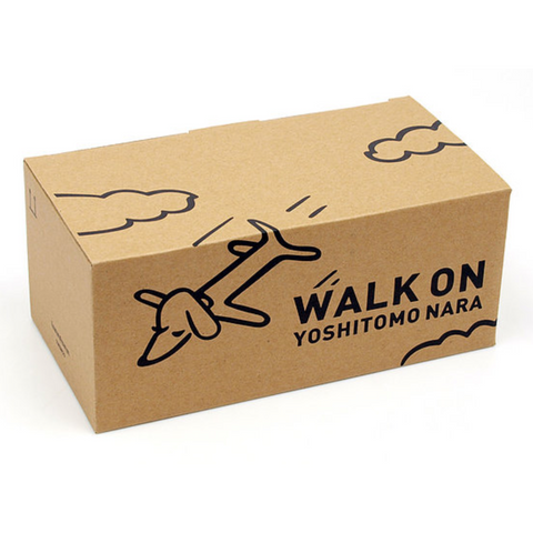 Yoshitomo Nara 'Walk On' Flip Clock Beige