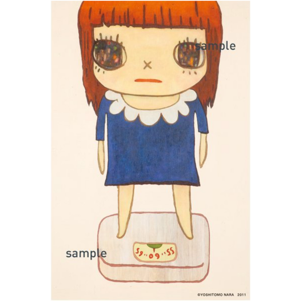 yoshitomo nara girl painting Sticker for Sale by kidmolasses