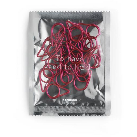 Normann Copenhagen Paper Clips Metallic Magenta