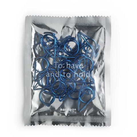 Normann Copenhagen Paper Clips Metallic Blue