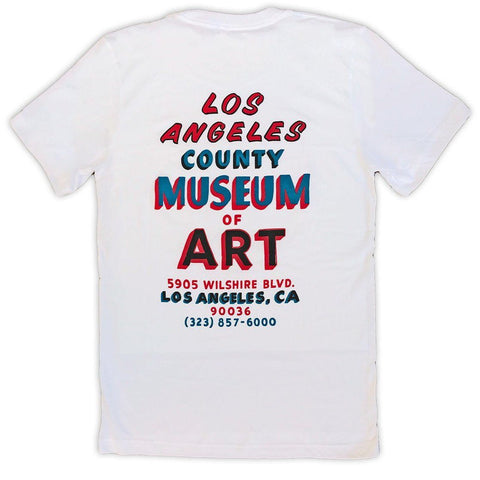 LACMA Sign Painted T-shirt in White