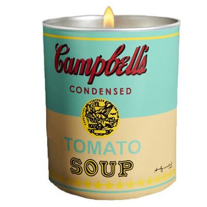 Andy Warhol Campbell's Soup Can Perfumed Candle Turquoise-Yellow