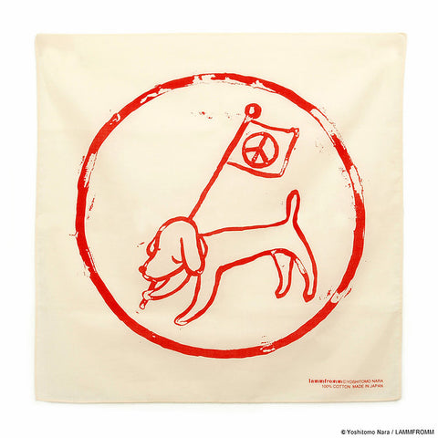 Yoshitomo Nara Flag Bandana Beige