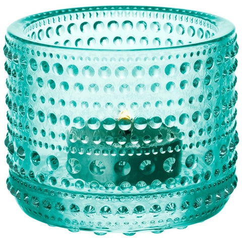 Kastehelmi Tealight Candleholder in Water Green