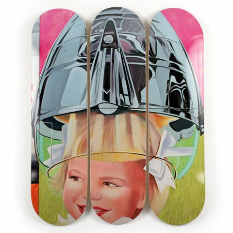 James Rosenquist F-111: Triptych A (Girl) Skateboard Deck Set