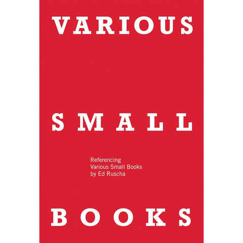 VARIOUS SMALL BOOKS: Referencing Various Small Books by Ed Ruscha
