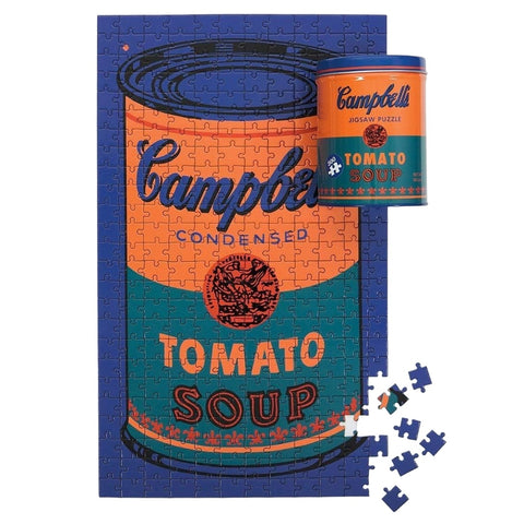 Andy Warhol 'Tomato Soup' Soup Can 300 Piece Puzzle in Orange