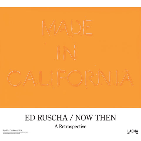 Ed Ruscha Exhibition Poster for LACMA