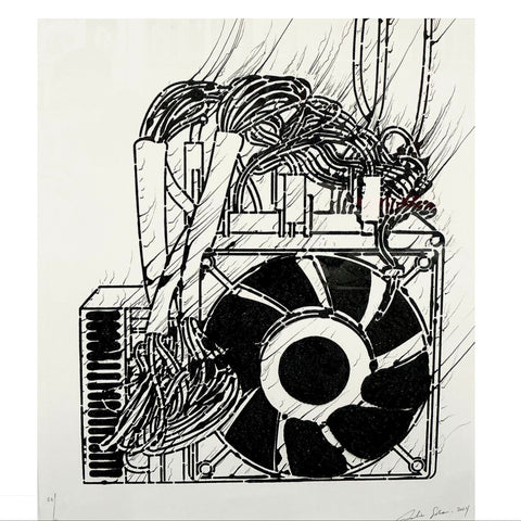 Analia Saban: Computer Fan, 2024 Unframed Print