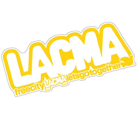 FREECITY × LACMA Sticker in Yellow