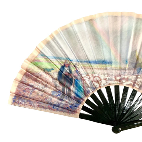 Camille Pissarro: Shepherds in the Fields with Rainbow Fan