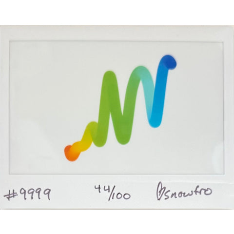 Snowfro Squiggle Signed Mini Print