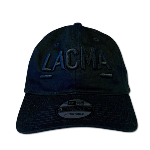 LACMA Logo Hat Black with Black