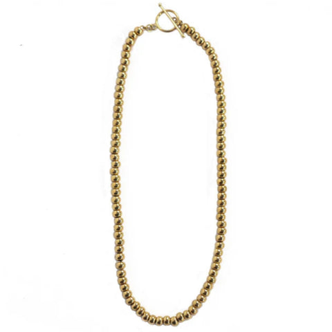 Brass Beaded Necklace