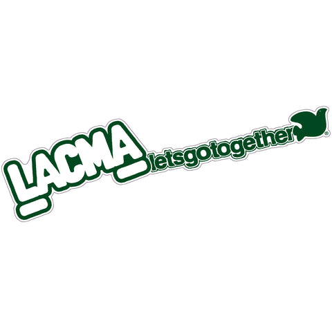 Lets Go Together FREECITY × LACMA Sticker in Green