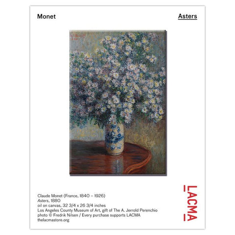 Claude Monet Asters Magnet