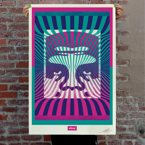 Obey Op Art Icon Offset Lithograph