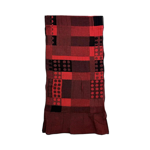 NUNO Scarf: "Cotton Sugoroku” in Red