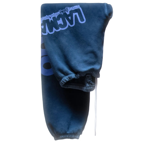 FREECITY × LACMA Lets Go Together Sweatpants in Blue