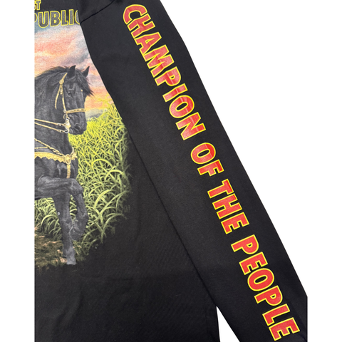 Tavares Strachan Henry Christophe Long Sleeved T-shirt in Black