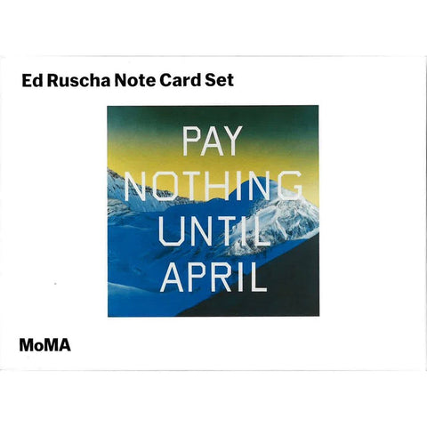 Ed Ruscha Note Cards Set of 8