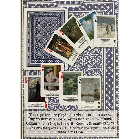 Impressionist and Post-Impressionist Art Playing Cards