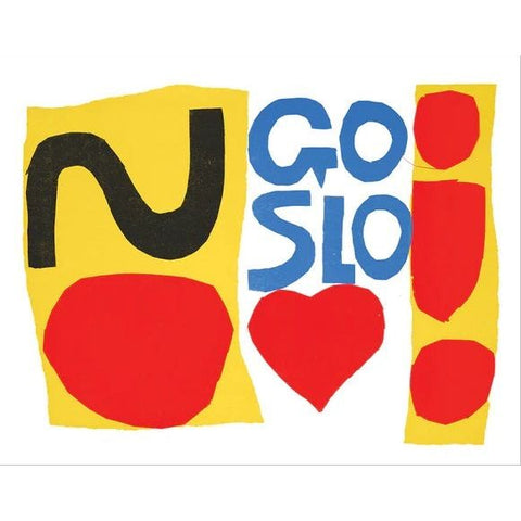 Corita Kent "Go Slo" Sticker