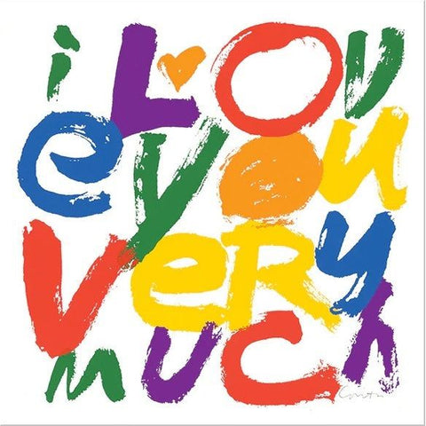 Corita Kent "Love You Very Much" Sticker