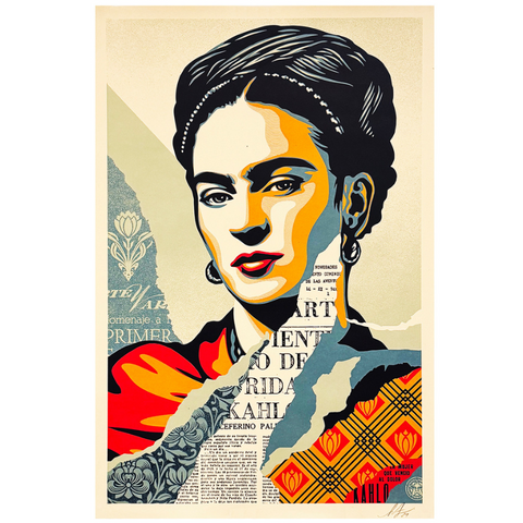 Obey 'Frida Kahlo: The Woman Who Defeated Pain' Offset Lithograph