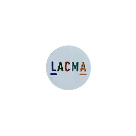 LACMA Round Multicolored Enamel Pin