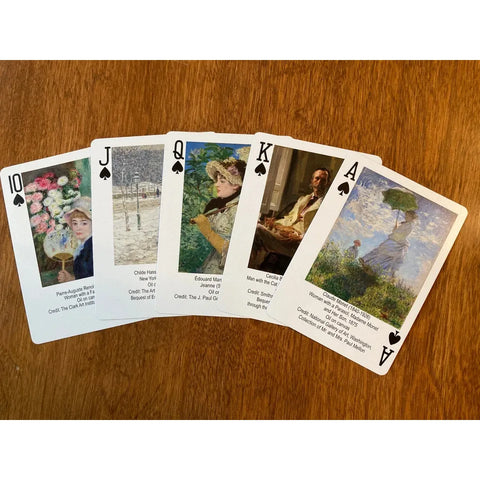 Impressionist and Post-Impressionist Art Playing Cards