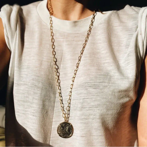 Vintage Mexican Peso Necklace
