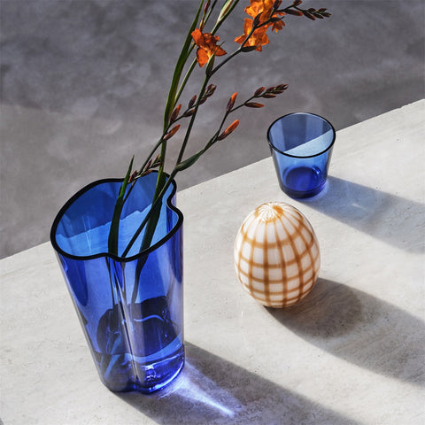 SALE: Alvar Aalto Vase 220mm Ultramarine Blue
