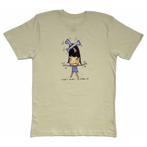 Yoshitomo Nara I Don't Want To Grow Up Natural T-shirt – LACMA Store