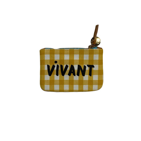 Clare V. BON VIVANT zipper pouch