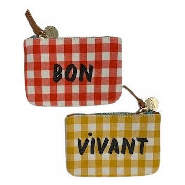 Clare V. BON VIVANT zipper pouch
