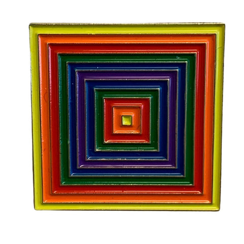 Frank Stella WHOM Enamel Pin