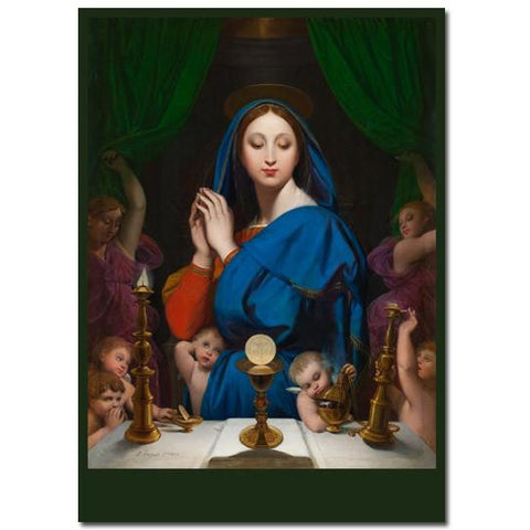 Ingres: The Virgin with the Host Holiday Cards