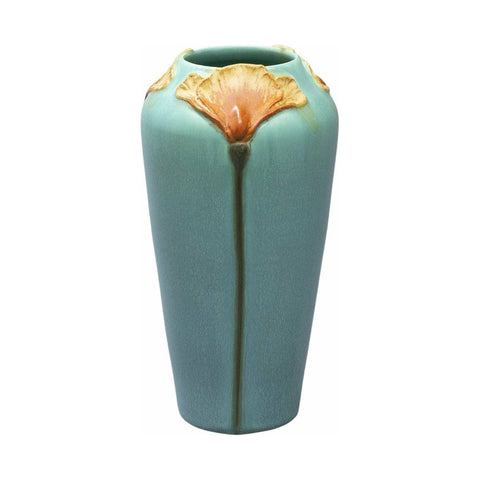 Scenic Poppy Ceramic Pottery Vase