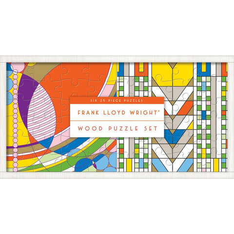 Frank Lloyd Wright Set of 6 Wooden Puzzles