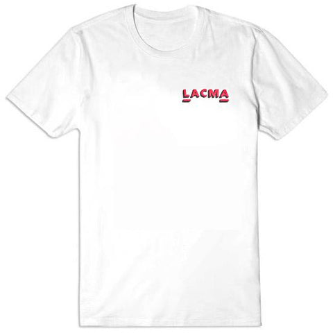 LACMA Sign Painted T-shirt in White