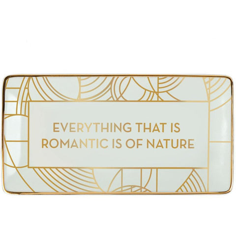 Frank Lloyd Wright Everything that is Romantic Porcelain Tray