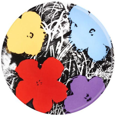 Andy Warhol Flowers Plate (Purple)