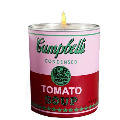 Andy Warhol Campbell's Soup Can Perfumed Candle in Pink/Red